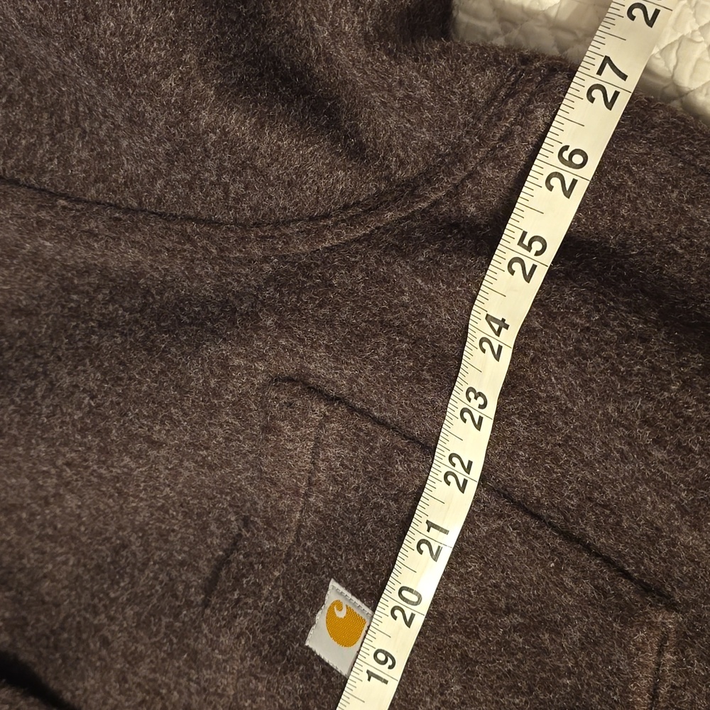 Carhartt Women's Loose Fit Brushed Fleece Shirt Jac - Picture 9 of 10